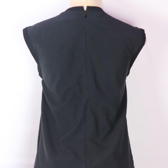 TANYA TAYLOR BLACK EMBELLISHED SLEEVELESS TUNIC 0 - Picture 3 of 6